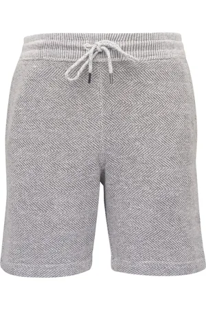 Faherty Patterned-jacquard track shorts
