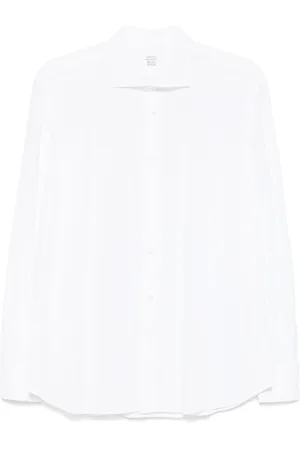 MAZZARELLI Spread-collar shirt