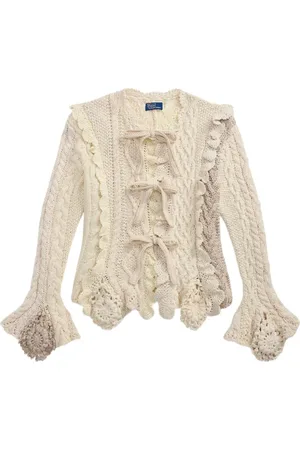Ralph Lauren Knitted ruffle-detail cardigan