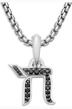 David Yurman Sterling Chai diamond amulet (17mm)