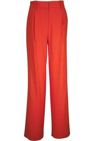VERONICA BEARD Hyser pleated wide-leg trousers