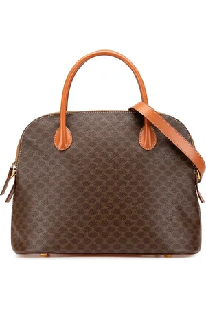 Céline 1995 Macadam Coated Canvas Dome satchel
