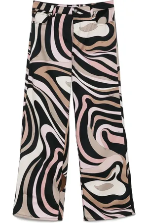 Puccini Marmo-print trousers