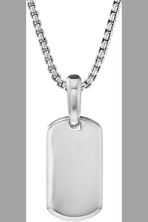 David Yurman Sterling Chevron tag (21mm)