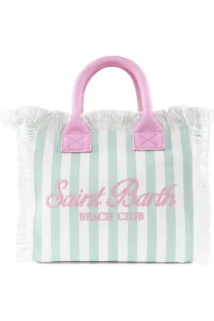 MC2 SAINT BARTH Logo-embroidered beach bag