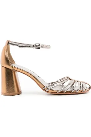 Sarah Chofakian Cyril 75mm metallic sandals