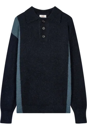 Studio Tomboy Fine-knit polo shirt