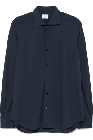 MAZZARELLI Spread-collar shirt