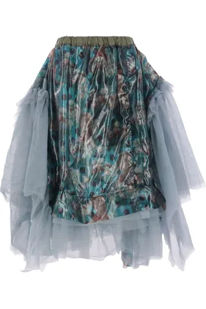 Comme des Garçons Printed asymmetric skirt