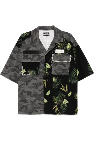 FIVE CM Patchwork denim shirt