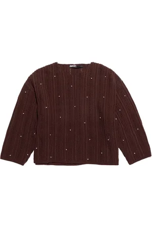 Bimba y Lola Silver stud-embellished jumper