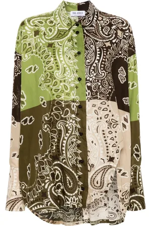 The Attico Paisley-print cotton shirt