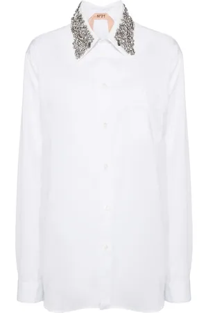 Nº21 Logo-embroidered shirt