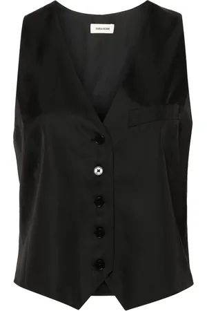 Zadig & Voltaire Emaux satin waistcoat-style top