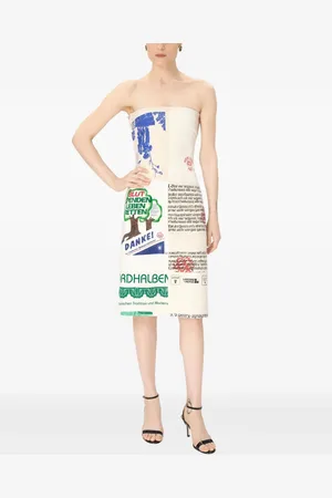 Marine Serre Regenerated Tote Bags midi dress