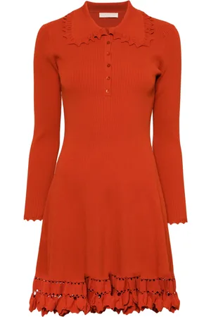 ULLA JOHNSON Cybil fine-ribbed short dress