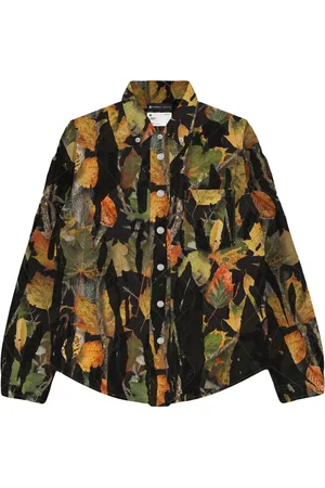 Purple Brand P313 Drip Camo quilted shirt jacket