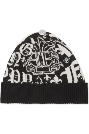 Philipp Plein Logo-jacquard wool beanie