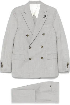LARDINI Mélange-effect suit