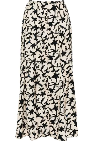 ULLA JOHNSON Graphic-print A-line skirt
