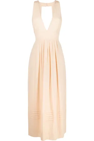 See by Chloé Pleated georgette dress