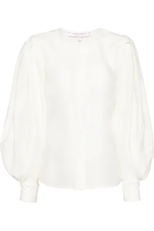 Carolina Herrera Puff-sleeved gazer top