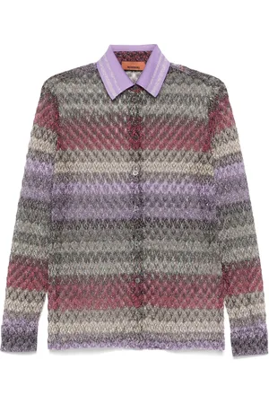 Missoni Lamé lace shirt
