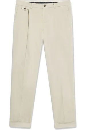 Brooks Brothers Pleat-detail cotton chinos