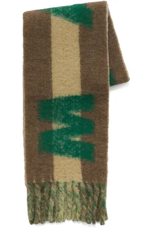 Marni Intarsia-knit alpaca wool-blend scarf