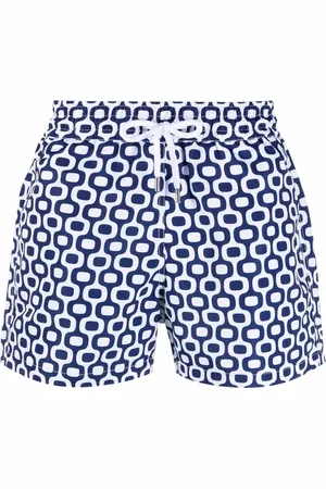 Frescobol Carioca Geometric-print swim shorts