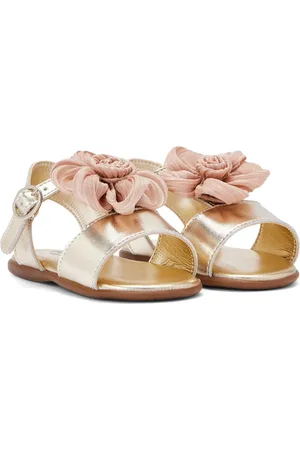 Babywalker Floral-appliqué sandals