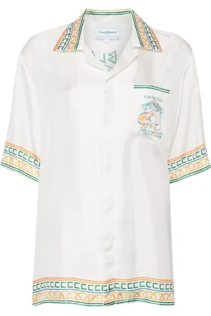 Casablanca Silk monogram-pattern shirt