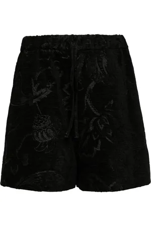 Simone Rocha Floral-print jacquard shorts