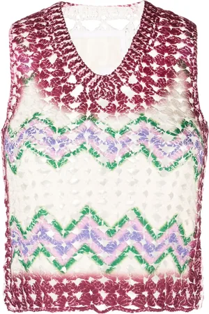 PONDER.ER Cut-out crew-neck tank top