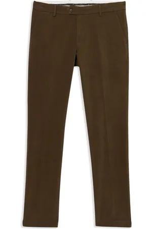 Brooks Brothers Pressed-crease tapered trousers