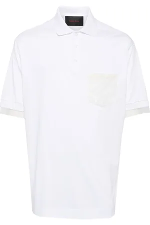 Simone Rocha Sheer lace pocket polo shirt