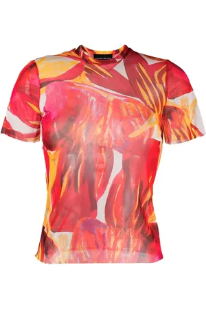 Louisa Ballou Transparent-effect printed T-shirt