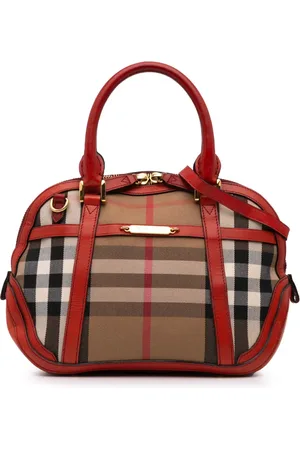 Burberry 2000-2017 House Check Canvas Bridle Orchard satchel