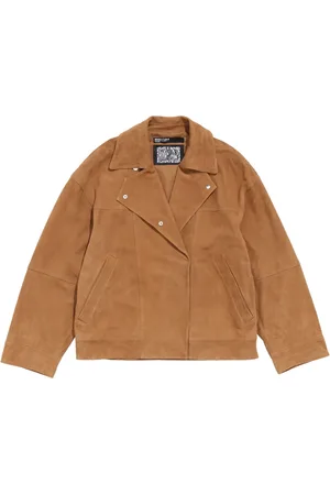 Bimba y Lola Suede double-breasted jacket