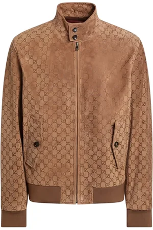 Gucci GG-debossed bomber jacket