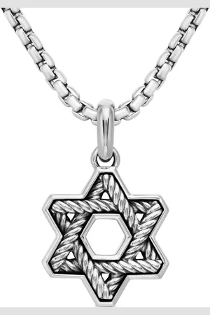 David Yurman Sterling Cable Star of David amulet (19mm)