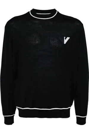 Emporio Armani Logo-jacquard sweater
