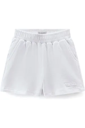 Woolrich Logo-embroidered cotton shorts