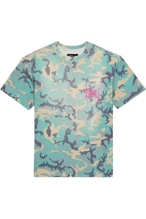 Purple Brand Graphic-print embroidered-logo cotton t-shirt