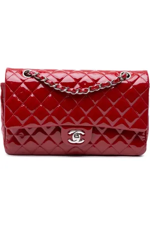 CHANEL 2013-2014 Medium Classic Patent Double Flap shoulder bag