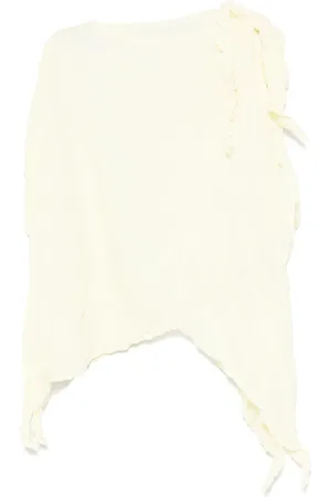 Issey Miyake Wrinkled twisted blouse