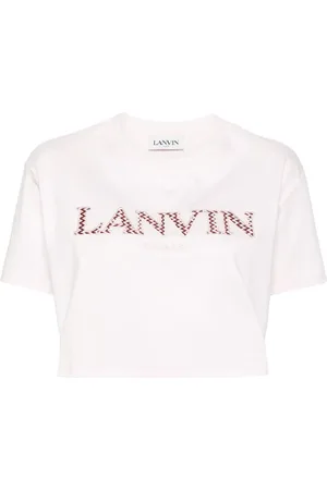 Lanvin Logo-embroidered cotton T-shirt