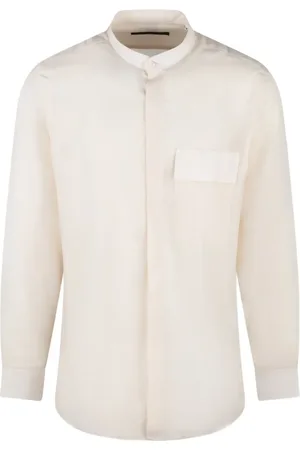 LOW BRAND Collarless shirt
