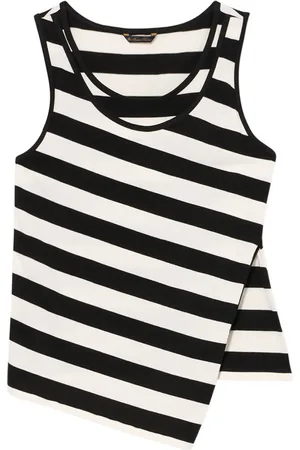 Brooks Brothers Striped cotton tank top