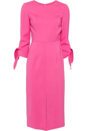 Carolina Herrera Tied-cuffs midi dress